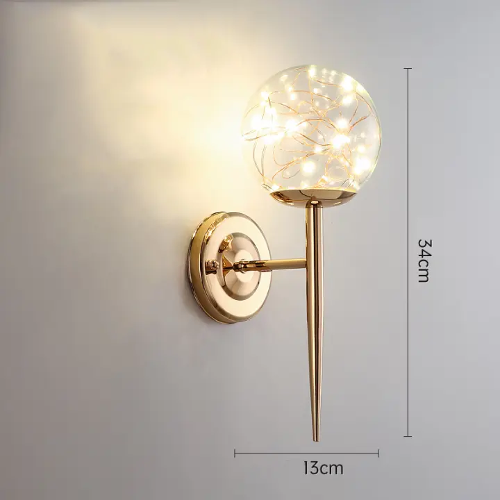 Lámpara De Pared LED Moderna IRALAN Con Estilo De Estrella En Vidrio Para Decoración De Habitación Estudio Sala De Estar Luz Doméstica - 1