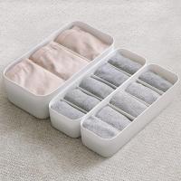 Organizador de cajones de almacenamiento de calcetín de almacenamiento de ropa interior para sujetadores, ropa interior, calcetines, corbatas, bufandas, rosa claro, albaricoque, 2 piezas - details 1