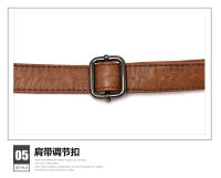 Bolso bandolera de Piel de alta calidad con tres bolsos y Gran capacidad, Bolso bandolera informal para Mujer. - details 30