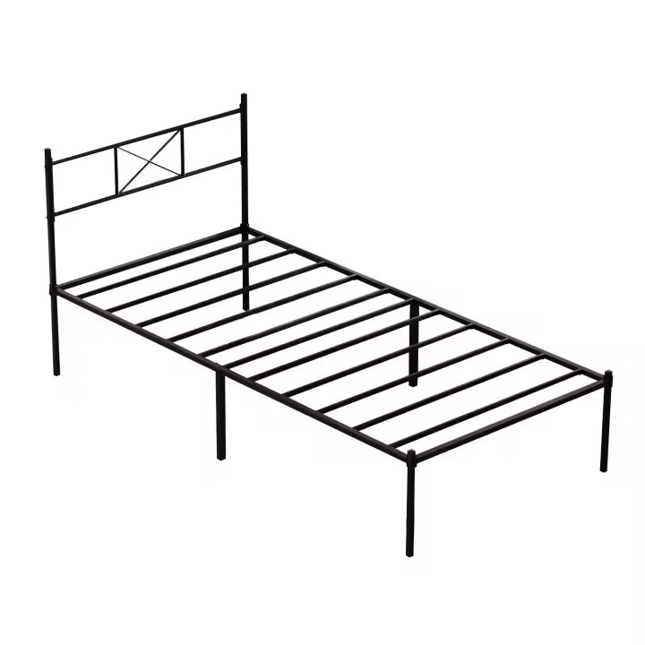 Marco de Cama 90x190 con Somier - Somier para Cama 90x190 con pies - Marcos de Camas con Cabecero - Altura de 35cm Montaje Sencillo y Espacio de Almacenamiento - 1