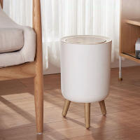 Cesta De Basura De Madera Para Cocina Baño Sala De Estar Oficina Hotel Estilo Pressionado Material PP Tipo De Almacenamiento Stando - details 2
