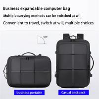 Mochila de viaje, mochila expandible convertible for llevar en el bolso, mochila for computadora portátil, mochilas casuales de negocios con puerto de carga USB, bolsa de senderismo for el fin de sema - details 6