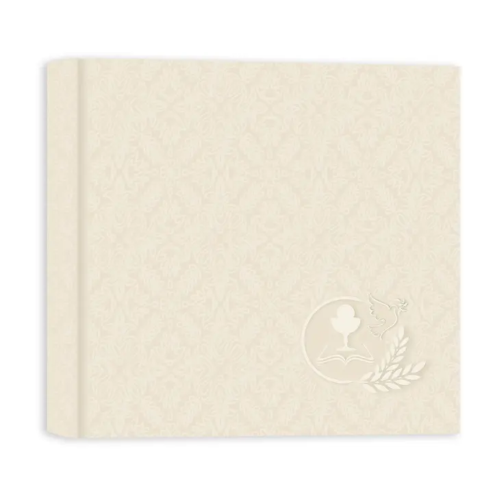 Álbum de Comunión ZEP para Pegar Fotos, Páginas en Cartulina Blanca y Pergamino, Tapa Impresa y Diario Incluido - 12 Páginas - 1