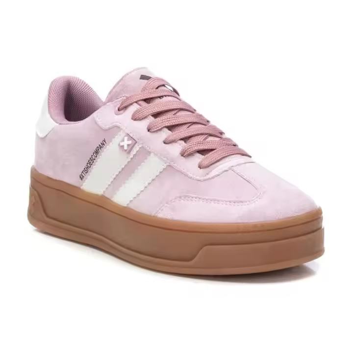 XTI - Zapatillas para Mujer - Nude - Plataforma 2.5cm con Suela Caramelo - 1