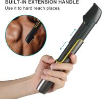 Recortadora de vello corporal para hombres, recortadora de vello recargable para zona púbica, espalda, rostro, piernas y barba, uso en seco y húmedo con cuchilla de repuesto adicional - details 0