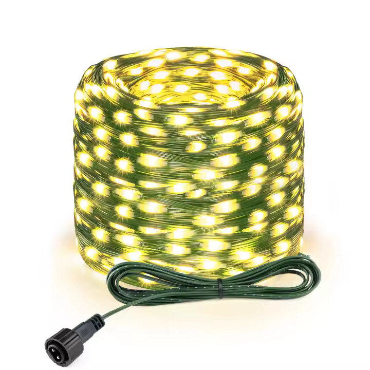 Luces De Fairy LED Duraderas En Cuero Genuino Con 8 Modos Impermeables Para Decoración De Navidad Árbol Jardín Fiesta Lámpara De Césped - 1