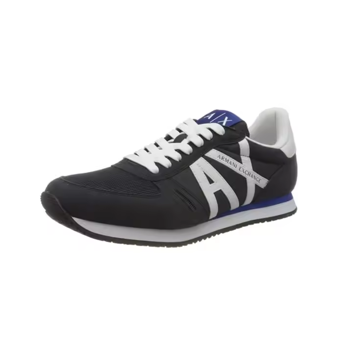Armani Exchange Rio Side Logo - Zapatillas para Hombre, Multicolor (Navy+Op.White) - Talla 40 EU - 1