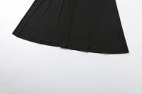 Vestido Largo Elegante Para Mujer Kliou Metálico Con Cuello Bajo Y Manga Larga Estilo Clásico Ajustado Alta Calle Moda Festival - details 6