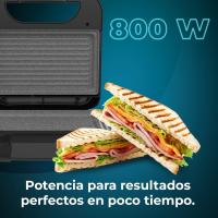 Cecotec Sandwichera Rock'nToast Grill +, 800W de Potencia, Revestimiento piedra RockStone, Antiadherente, Acero Inoxidable, Revestimiento ecológico libre PFOA - details 0