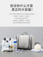 Neceser grande de piel sintética para hombre y mujer, impermeable, multicapa, con gancho de viaje - details 0