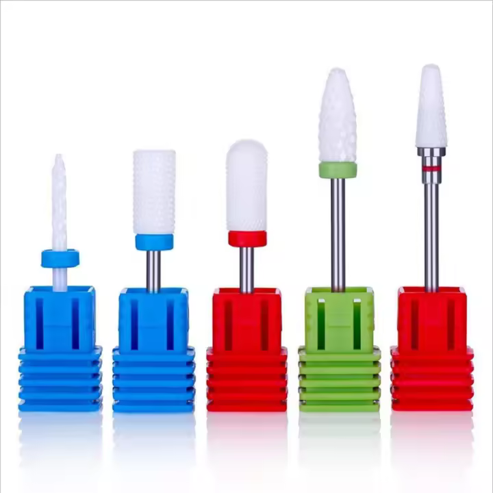 Juego De 5 Piezas De Cuchillas De Cerámica Para Manicura Eliminación De Esmalte De Gel Accesorios Para Máquina Eléctrica Herramienta De Corte Para Uñas - 1