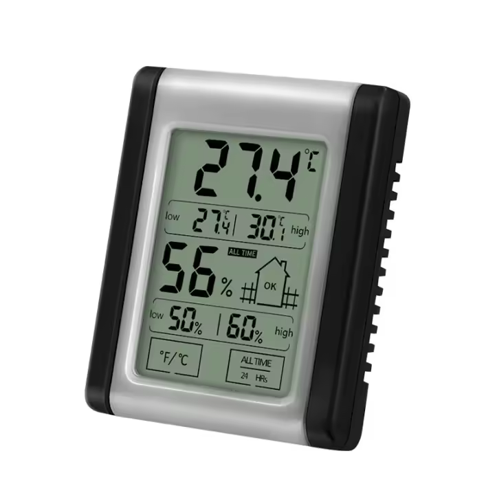 Medidor De Temperatura Y Humedad Digital De Alta Precisión Pantalla Táctil Para El Hogar Medidor Electrónico De Climatizador - 1