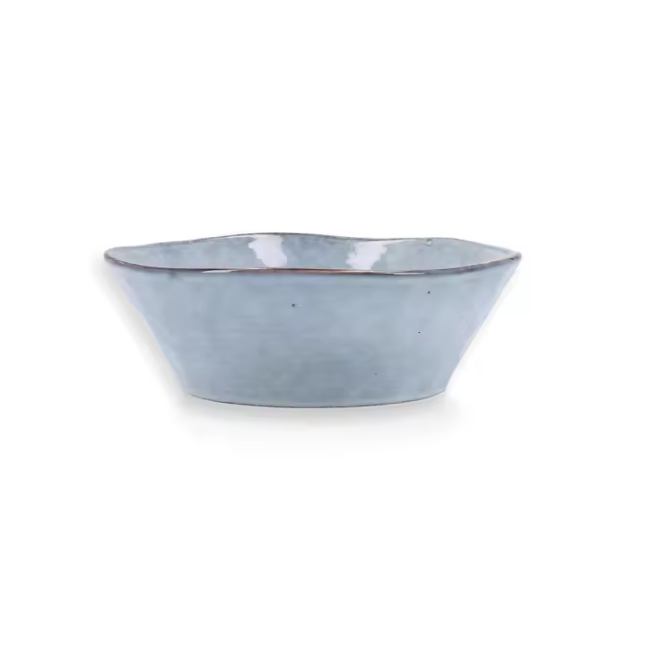 QUID BOREAL Bol Cerámico 16CM Azul Con relieve Relieves organicos 100% higiénico - 1