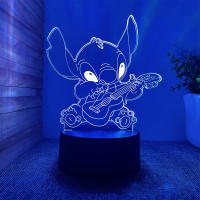 Lámpara De Noche Ilusión 3D Con Control Remoto Y Toque Inteligente Decoración De Habitación En Forma De Animal Regalo Para Cumpleaños San Valentín Y Navidad - details 3