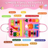 Tablero de Actividades para Niños de 2 Años – Juguete Educativo y Sensorial para Aprender Jugando – Ideal para Viajes – Regalo para Niños y Niñas Pequeñas - details 0