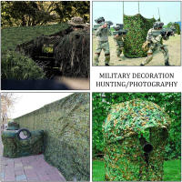 Malla De Camuflaje Militar Para Caza 1.5x3m /2x10m Red De Camuflaje Bosque Armada Entrenamiento Cubierta De Coche Sombra De Tienda Camping Protección Solar - details 5
