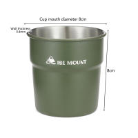 Taza De Acero Inoxidable 300ml Portátil Para Camping Viajes Y Senderismo Pila De Tazas De Café Leche Vino Y Cerveza - details 7