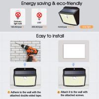 Lámpara Solar Exterior 158 LED Con Sensor De Movimiento Impermeable 3 Modos Luz De Pared Para Jardín Alambrado Patio Garaje - details 10