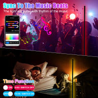 Lámpara De Piso Inteligente Tuya Dimmable RGB LED Moderna Para Decoración De Dormitorio Y Sala De Juegos Control Remoto Alexa - details 7