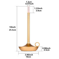 Lámpara De Mesa LED Recargable Por USB Con Interruptor Táctil Lámpara Decorativa Para El Hogar Luz De Ambiente Para Bar Lámpara Creativa Para La Cama - details 7