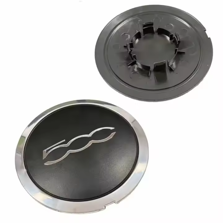 Tapa Central De Eje Silvery Para Ruedas De Fiat 500 Conjunto De 6 Tapas De Polvo 133mm Reemplazo Para 68078419AC 68078421AC - 1