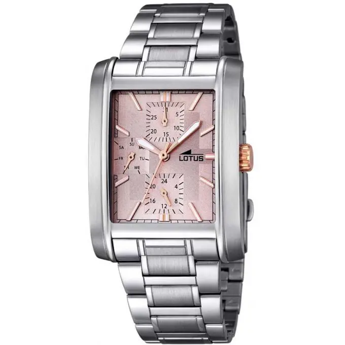 Reloj Lotus De hombre Moderno Multifunción Elegante Esfera Rosa Salmón 18222/4 - 1