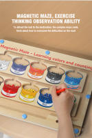 Juguetes Educativos Para Niños Tablero De Color Y Número De Madera Con Bolígrafo Magnético Y Laberinto Juego De Resolución De Problemas De Edad Temprana Regalos - details 13