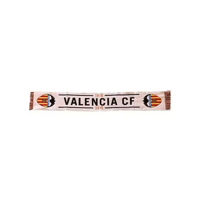 Bufanda del Valencia Club de Fútbol centenario producto oficial tamaño aproximado 130x20 cm CENTBLAN - 1