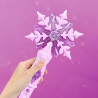 Varita Mágica De Nieve Brilla Varita De Luz Para Fiestas Y Cosplay Accesorio De Celebración Luz Intermitente De Juguete - details 8