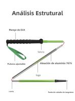 MAP BROTHER M3031 N-Pole Poles De Senderismo Plegables Con Cierre Rápido Para Correr Y Competir 7075 Aleación De Aluminio Palas De Punta De Tungsteno Cobalto Mango De Mano EVA - details 9