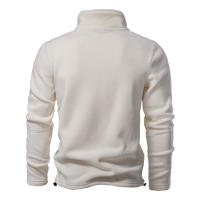 Nuevo estilo de otoño e invierno para hombre, sudadera de manga larga con media cremallera y cuello alto, cuello alto, top de forro polar para hombre moderno y versátil - details 15