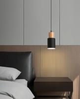 Lámpara Colgante Minimalista Para Dormitorio Y Barra Moderna Nórdica Individual Sin Bombillas Incluidas Metal Blanco Y Negro - details 12