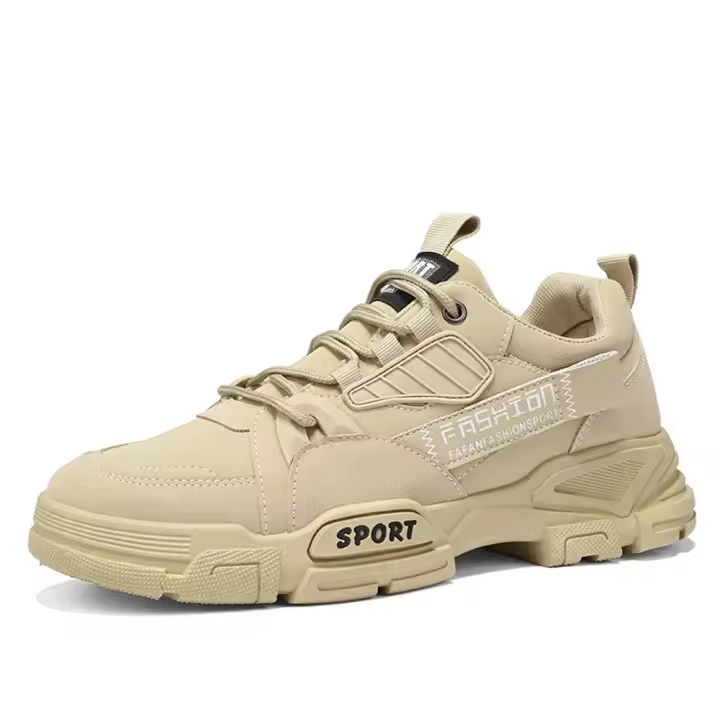 Botas De Seguridad Para Hombre Negras Al Aire Libre Antideslizantes Con Platforma Casual Deportivas Transpirables Para Primavera Tallas 39-44 - 1