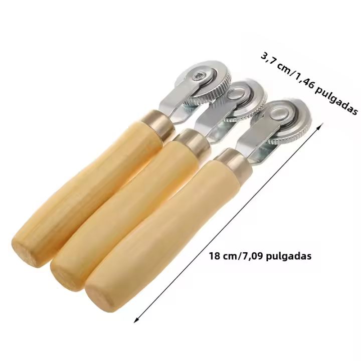 Kit De Reparación De Neumáticos Para Coche Y Motocicleta Con Manija De Madera Herramienta De Reparación De Ruedas Para Automóviles Accesorios De Reparación De Neumáticos - 1