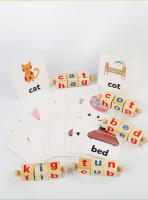 Juego De Palabras En Madera Para Niños Y Niñas Juguete Educativo De Aprender Letras Y Lectura Con 24 Tarjetas Para Edad Preescolar - details 1