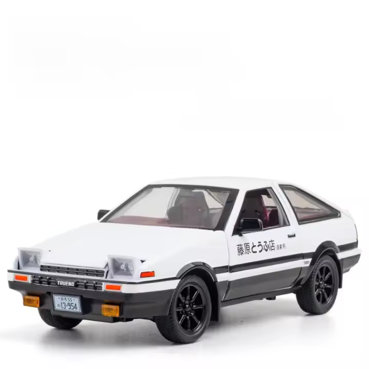 Coche Deportivo Toyota AE86 a Escala 1:24 Modelo De Metal De Alta Simulación Juguete Coleccionable Para Niños Regalo A388 - 1