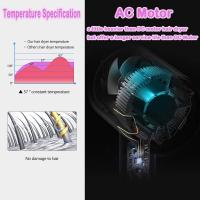 Secador Pelo Ionico, 2000W AC Motor Rápido, 3 Temperaturas, 2 Velocidades, Difusor y Concentrador Vision (Gris niebla) - details 0