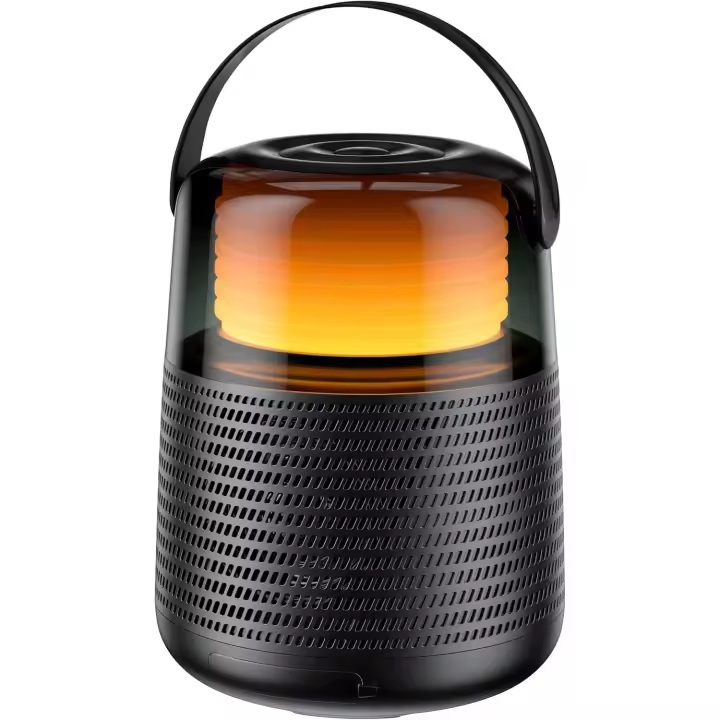QERE Altavoz Bluetooth HF55 con Audio hi-res de 20W, inalámbrico, HiFi, portátil, IPX5, resistente al agua, múltiples modos de conexión,12 tipos de luces de color con modos LED de 360 ° - 1