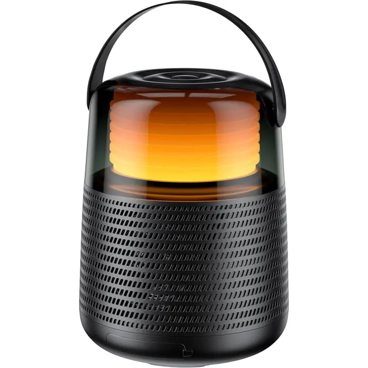 QERE Altavoz Bluetooth HF55 con Audio hi-res de 20W, inalámbrico, HiFi, portátil, IPX5, resistente al agua, múltiples modos de conexión,12 tipos de luces de color con modos LED de 360 ° - 1