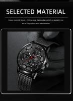 Reloj De Cuarzo Para Hombre DEYROS Minimalista De Moda Banda De Acero Inoxidable Malla Reloj Hombre Casual Negocio - details 1