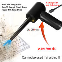Duster De Aire Comprimido Mini Eléctrico Sin Cable Para Teclado De Computadora Y Automóvil Recargable Por USB Con Velocidad De 51000 RPM - details 6