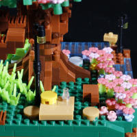 Bloques De Construcción Bibilock 2138pcs Sakura Casa Y Árbol Serie De Calle Principal Regalo Decorativo Para Niñas - details 3