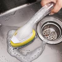 Juego De Cepillo De Limpieza Para Platos Con Botella De Detergente Y 1 Cabezal De Repuesto Para Limpieza De Cocina Herramienta De Escobilla Para Fregadero Ecológica Y Duradera - details 6
