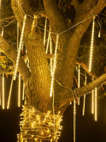 Luces De Hidrau LED Meteorito Para Decoración De Navidad Y Bodas Al Aire Libre Cadena De Luces De Fairy Con Enchufe Europeo - details 10