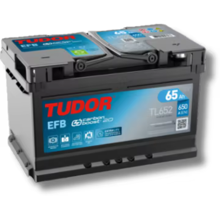 Batería de coche Tudor TL700 Start-Stop EFB. Tecnología EFB. 12V - 70Ah/720A (EN) Caja L3 - 1