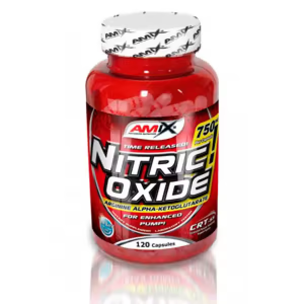 AMIX - Nitric Oxide - 120 caps. - Estimulante del óxido nítrico - 120 cápsulas de Nitric Oxide - Mejora la vasodilatación y el rendimiento físico. - 1