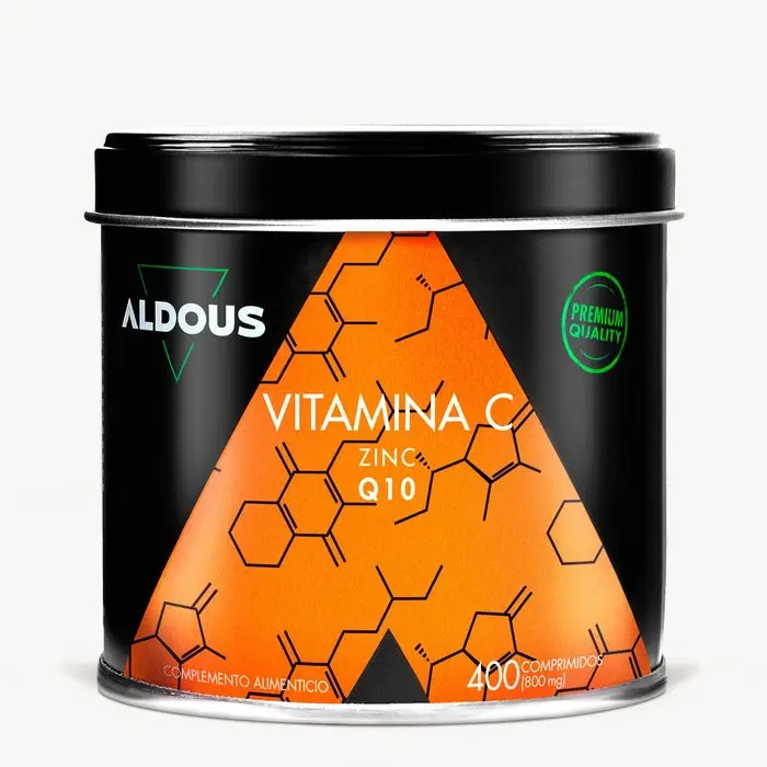 Aldous Vitamina C con Zinc y Coenzima Q10 400 Comprimidos - Alta Concentración - 1