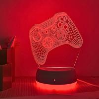 Luz De Noche LED Con Patrón De Controlador De Juego Decoración De Ambiente Para Dormitorio Luz Gradiente De 7 Colores USB Regalo De Fiestas - details 6