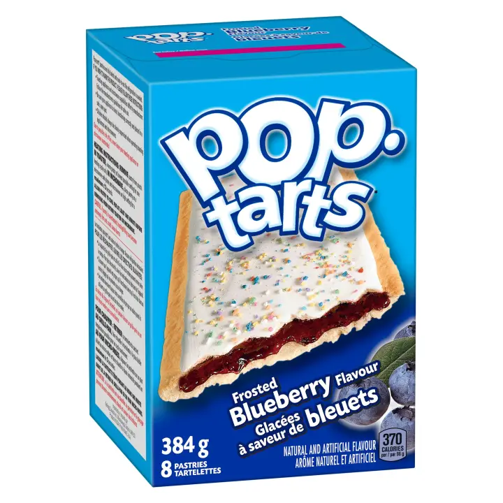 Kellogg`s Pop Tarts Frosted Blueberry Flavour 8 patries 384 g - 1