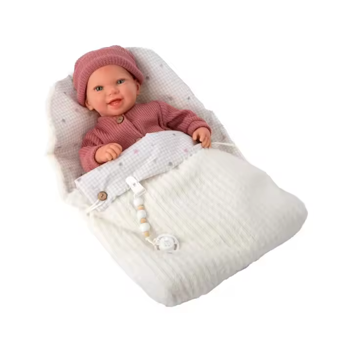Muñeca Bebé Reborn Angelica de 45 Cm con Manta Juguetes Arias - 1